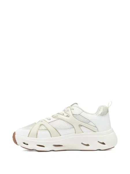 Sneakerși Pinko cu șireturi din dantelă alb