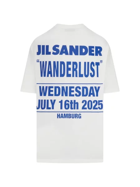 Тениска Jil Sander с принт бяло