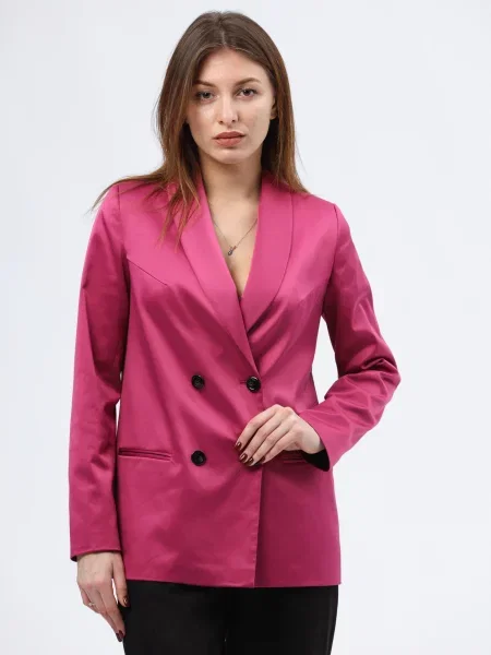 CAT ORANGE Блейзер Фуксія Бавовна/віскоза помаранчевий