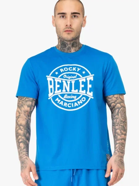 Benlee Tricou funcțional Bryson albastru regal alb