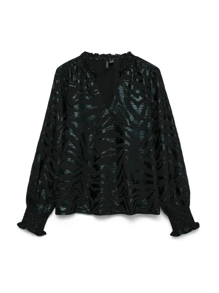 VERO MODA Bluză VMCARLA' negru