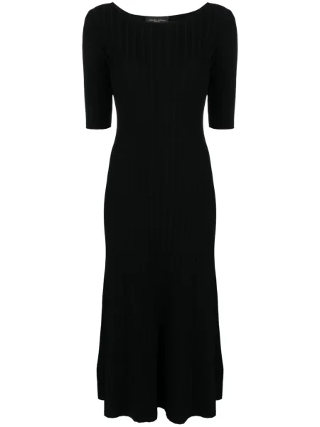 Rochie midi Roberto Collina tricotate până la genunchi de costum negru