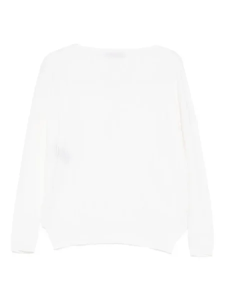 Pulover D.exterior alb
