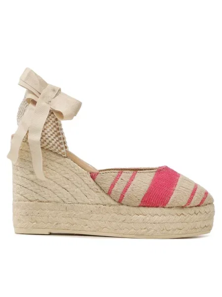 Manebi Espadrile Wedge Espadrilles G Wv bež