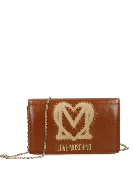 Боди Love Moschino с шипове кафяво
