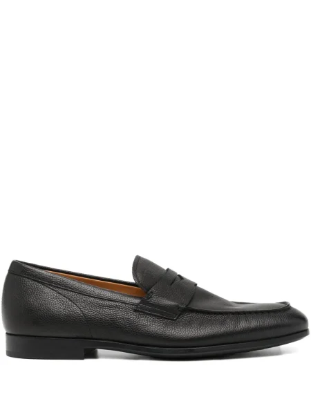 Pantofi loafer Santoni negru