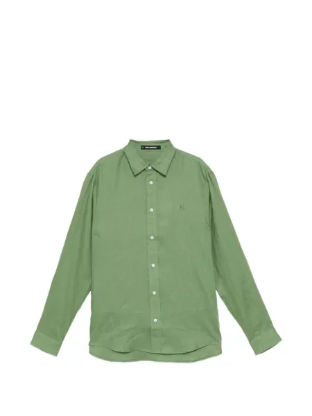 Cămașă Karl Lagerfeld cu broderie verde