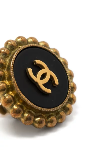 Náušnice Chanel Pre-owned černé
