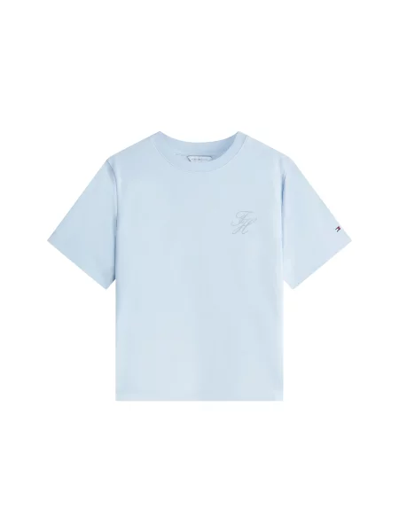 TOMMY HILFIGER Tričko modrosivá / svetlomodrá