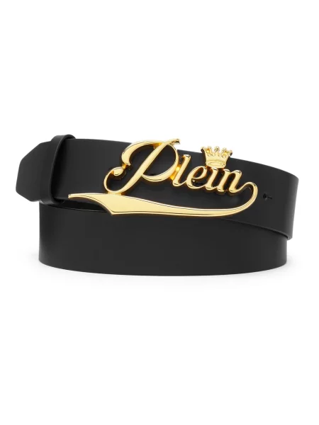 Pasek Philipp Plein skórzany czarny