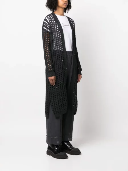 Cardigan Brunello Cucinelli tricotate gri