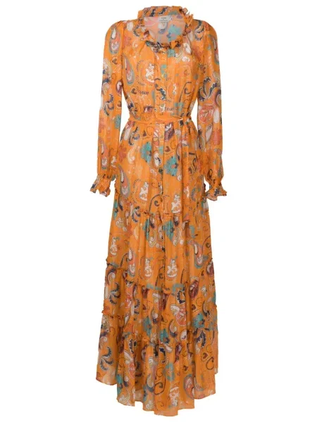 Rochie tip cămașă Amir Slama portocaliu