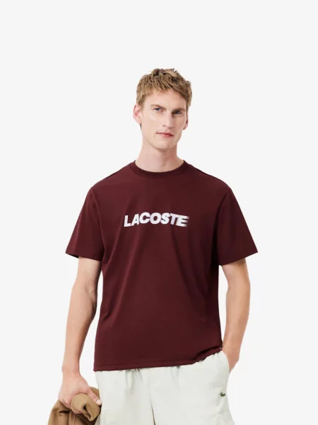 Футболка Lacoste коричнева