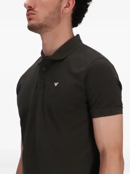 Polo Emporio Armani cu autograf verde
