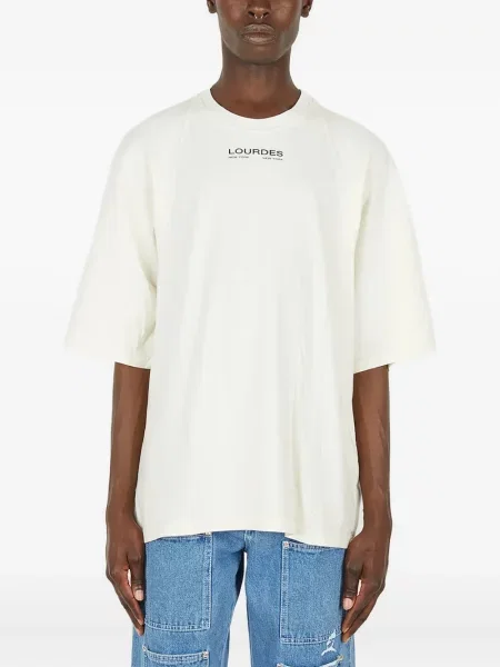 Tricou Lourdes cu imagine alb