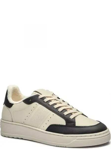 Alohas De piele sneakers bej