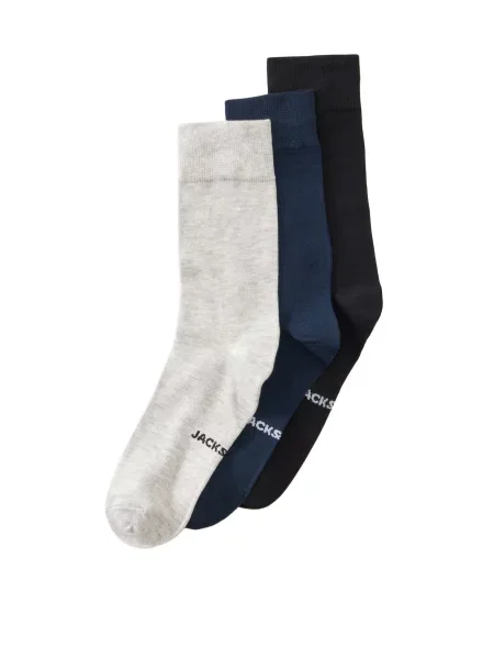 JACK & JONES Șosete JACLOUIS bleumarin / negru / amestacat alb