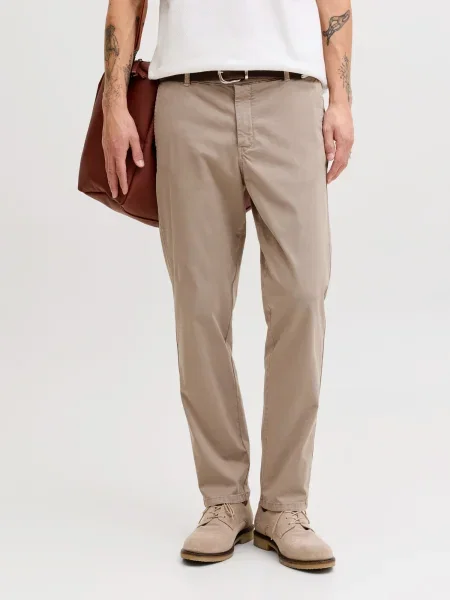 JACK & JONES Pantaloni eleganți cappuccino maro