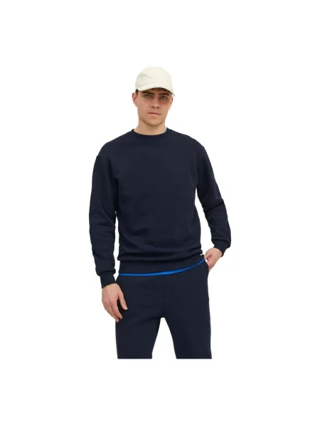 Bluza z okrągłym dekoltem model ‘BRADLEY’ Jack & Jones czarna
