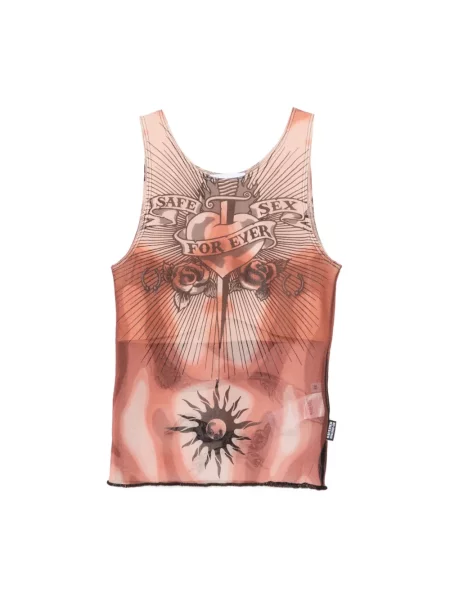 Wielobarwność top Jean Paul Gaultier
