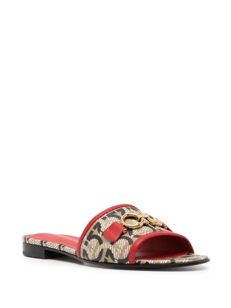 Papuci tip mules Ferragamo cu imagine