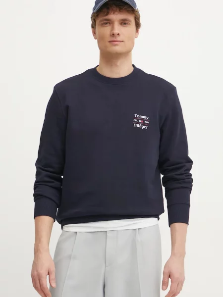Суитчър Tommy Hilfiger с принт тъмносиньо