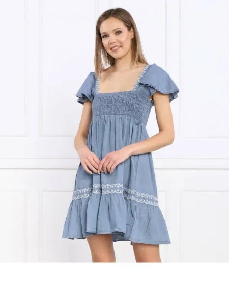 Pepe Jeans London Rochie ADELE albastru