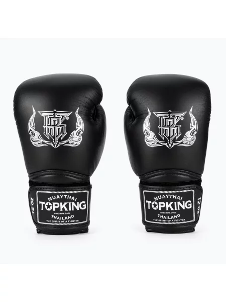 Rękawice bokserskie Top King Muay Thai Super Air black czarne