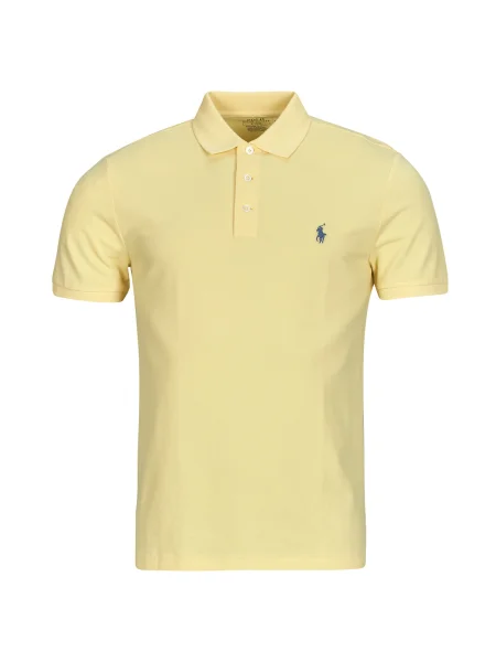 Tricou polo Polo Ralph Lauren plasă galben