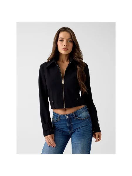 GUESS Geacă de primăvară-toamnă CLAUDIE' negru