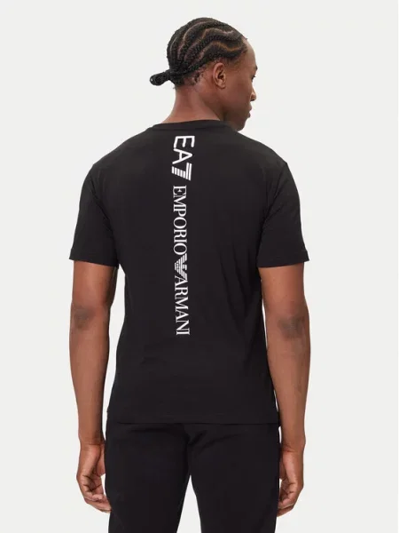 T-shirt Emporio Armani Train Logo Series M Tee Ss Black/ White S czarna
