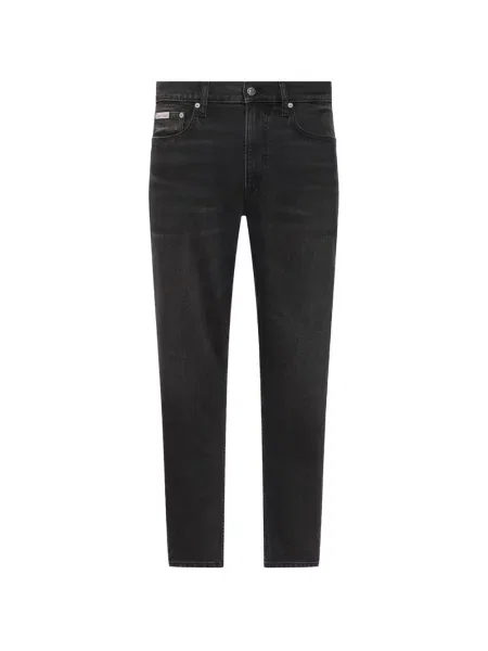 Blugi drepți Calvin Klein cu autograf negru