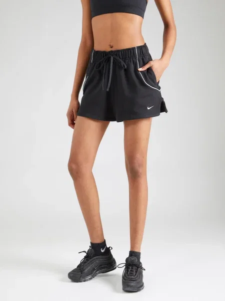 Nike Sportswear Nohavice STREET čierna biela