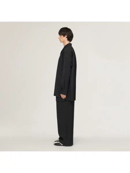 KOSZULA TYPU OVERSHIRT Z WEŁNĄ ADAPTIVE czarna