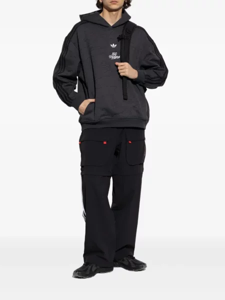 Маратонки Adidas с принт сиво