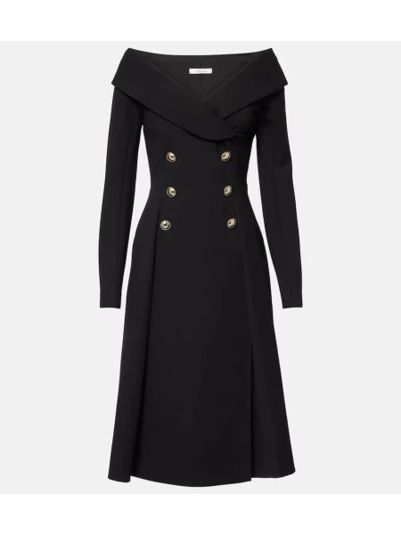 Rochie midi Dorothee Schumacher până la genunchi de costum negru