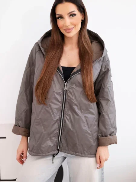 Geacă Kesi Włoski cu glugă negru