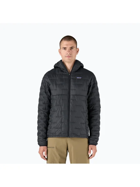Péřová bunda Patagonia Micro Puff Hoody black černá