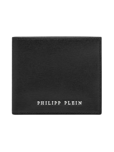Portfel Philipp Plein skórzany czarny