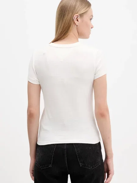 Tričko Tommy Jeans béžová