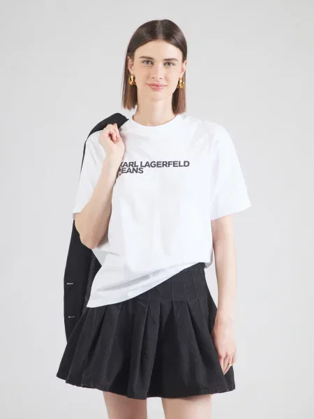 KARL LAGERFELD Tričko biela
