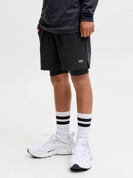 Jack & Jones Junior Pantaloni JJSFLUX / argintiu negru