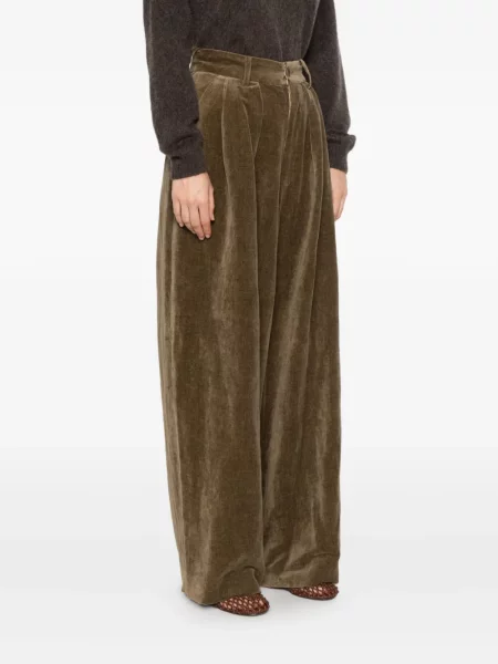 Pantaloni Uma Wang plisate maro