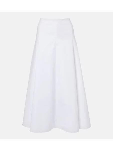 Fustă midi Jacquemus alb