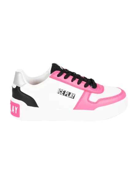 Sneakersy Ice Play skórzane białe