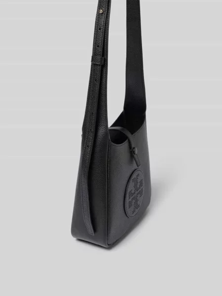 Torba crossbody z detal z logo Tory Burch czarna
