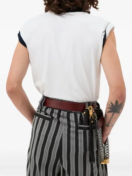 Tricou Versace din jerseu alb