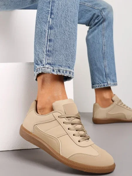 Sneakers închis cu cusături decorative Redala bej