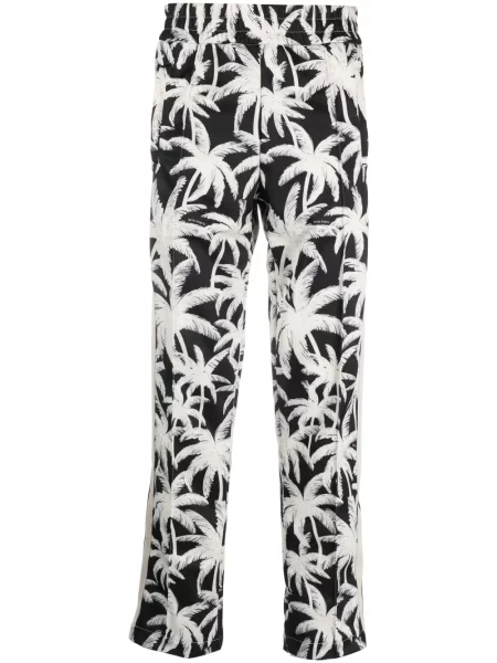 Pantaloni Palm Angels cu imagine negru