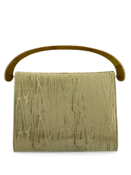 Geantă Dries Van Noten de catifea verde
